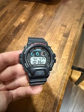 Casio G-Shock Black Digital Watch with Red Accents